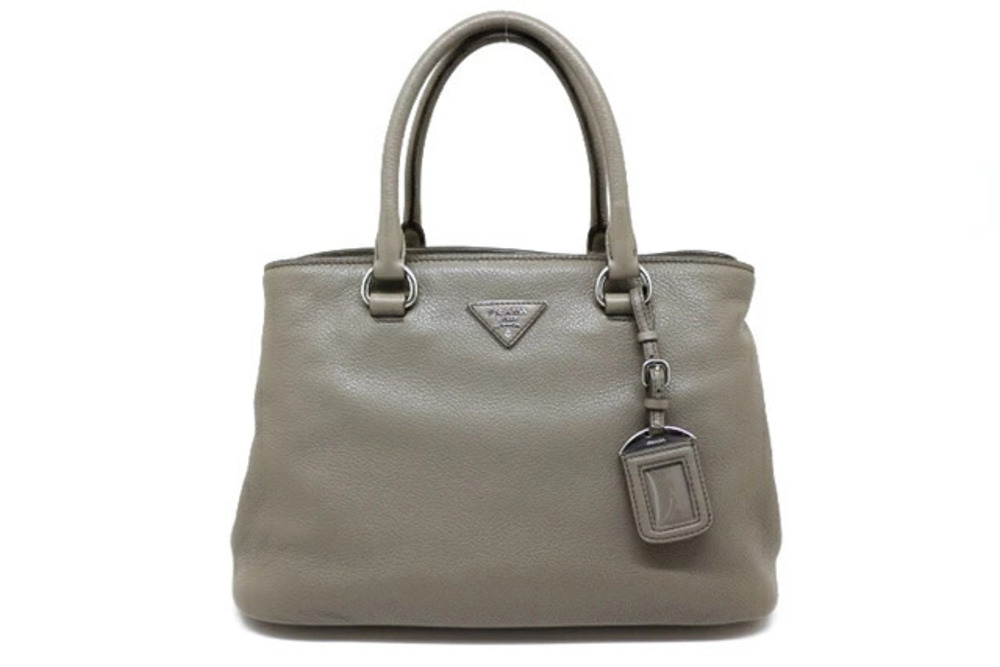 Prada Bag Shoulder Calf Gray